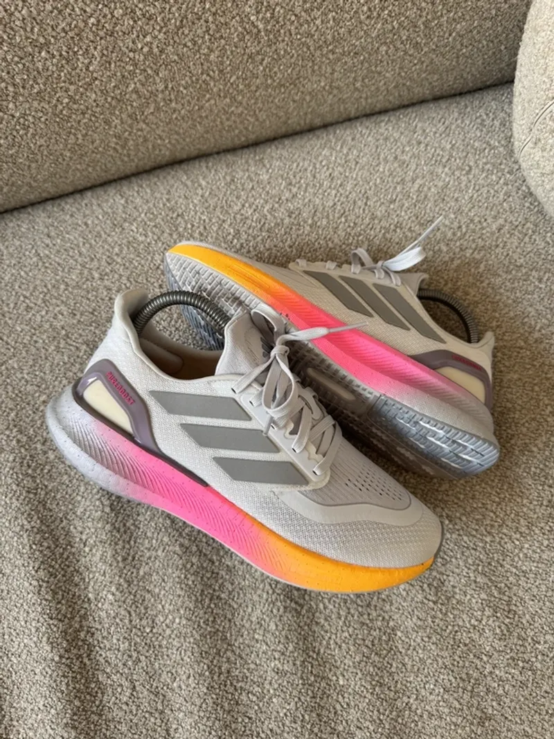 Used Orange Pureboost 5 Running Shoes