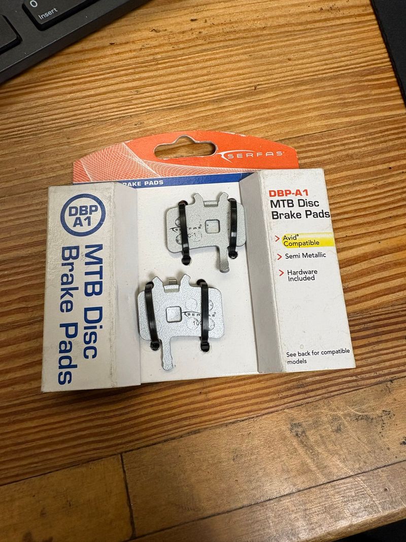 Used serfas Resin Disc Brake Pads Avid Brakes