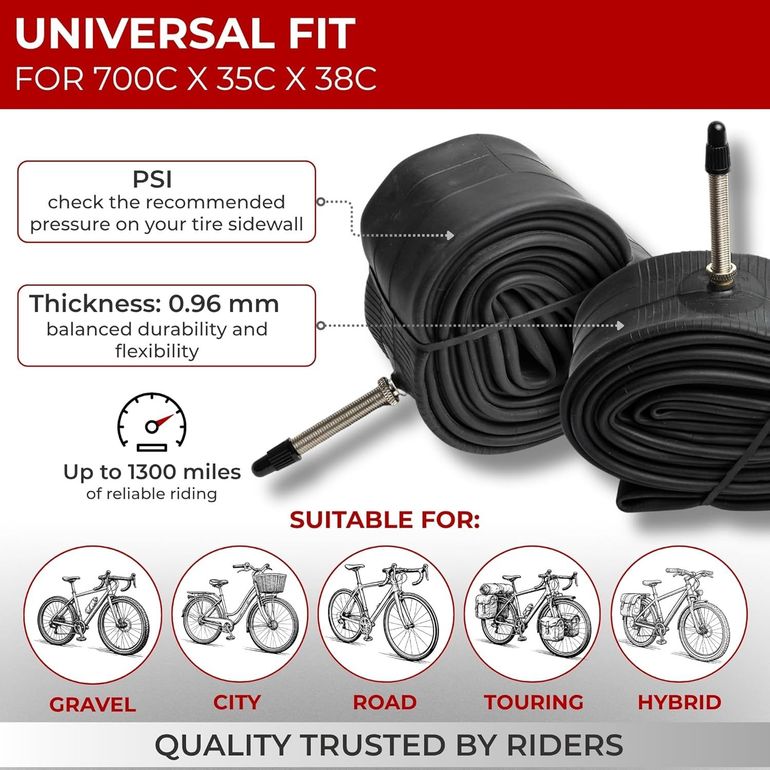 Fincci Camera d'Aria 700x35C-38C bike usato — immagine 3 di 8