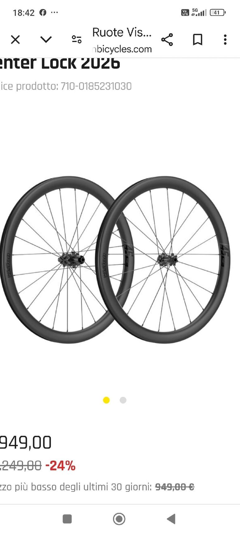 Brugt Vision SC 45 2026 bike — billede 3 af 3