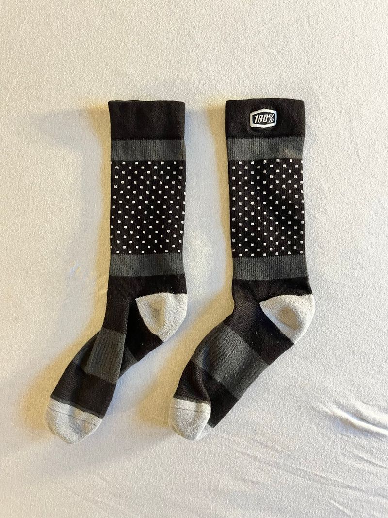 Used 100% MTB Socks Cycling Clothing