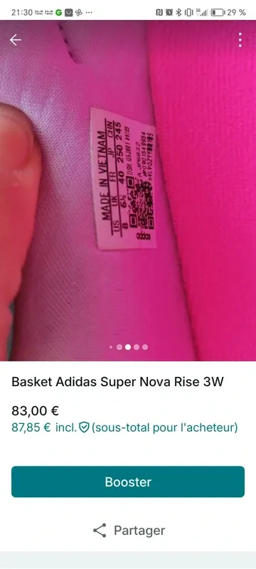 Gebrauchtes Adidas Super Nova Rise 3W bike — Bild 7 von 8