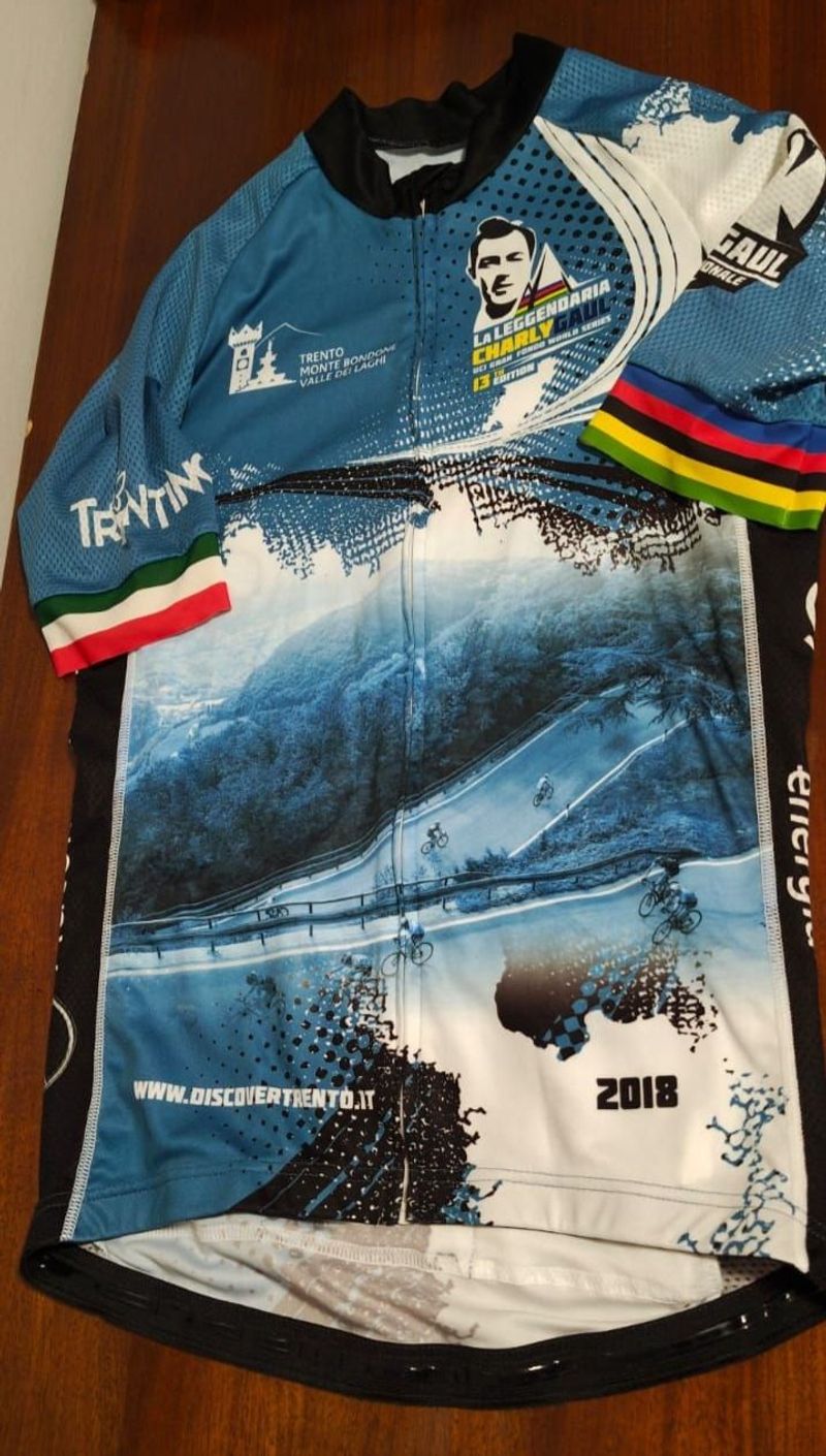 maglia Granfondo La Leggendaria Charly Gaul Jersey Cycling Clothing usato