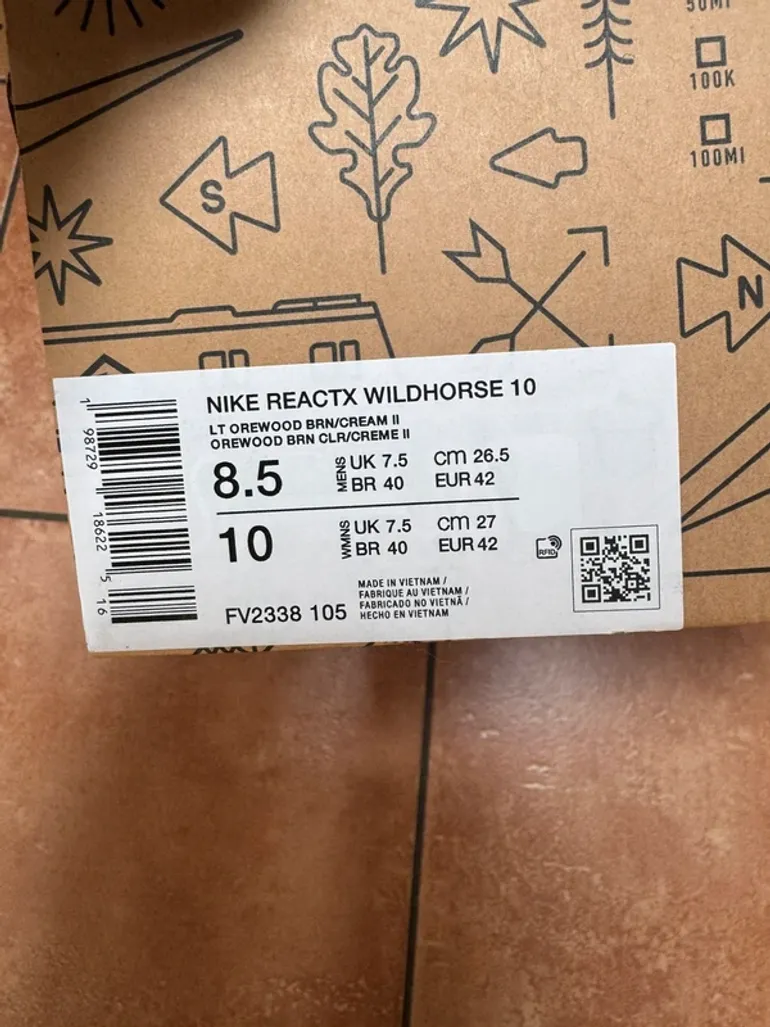 Nike reactx wildhorse 10 bike usato — immagine 4 di 4