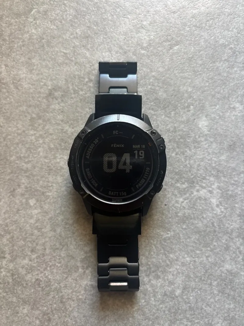 Used Garmin Fenix 6X Pro Solar Electronics