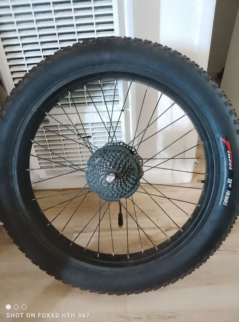 Used Aventon E-bike Fat Tire Motor and Rim Wheels