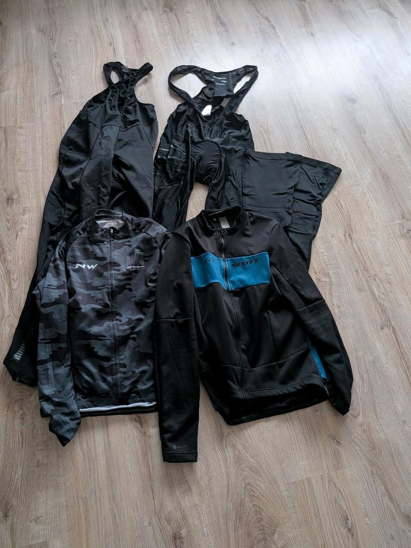 Brugt Northwave Craft & Endurance Radhosen + Scott & Radtrikots Set Cycling Clothing