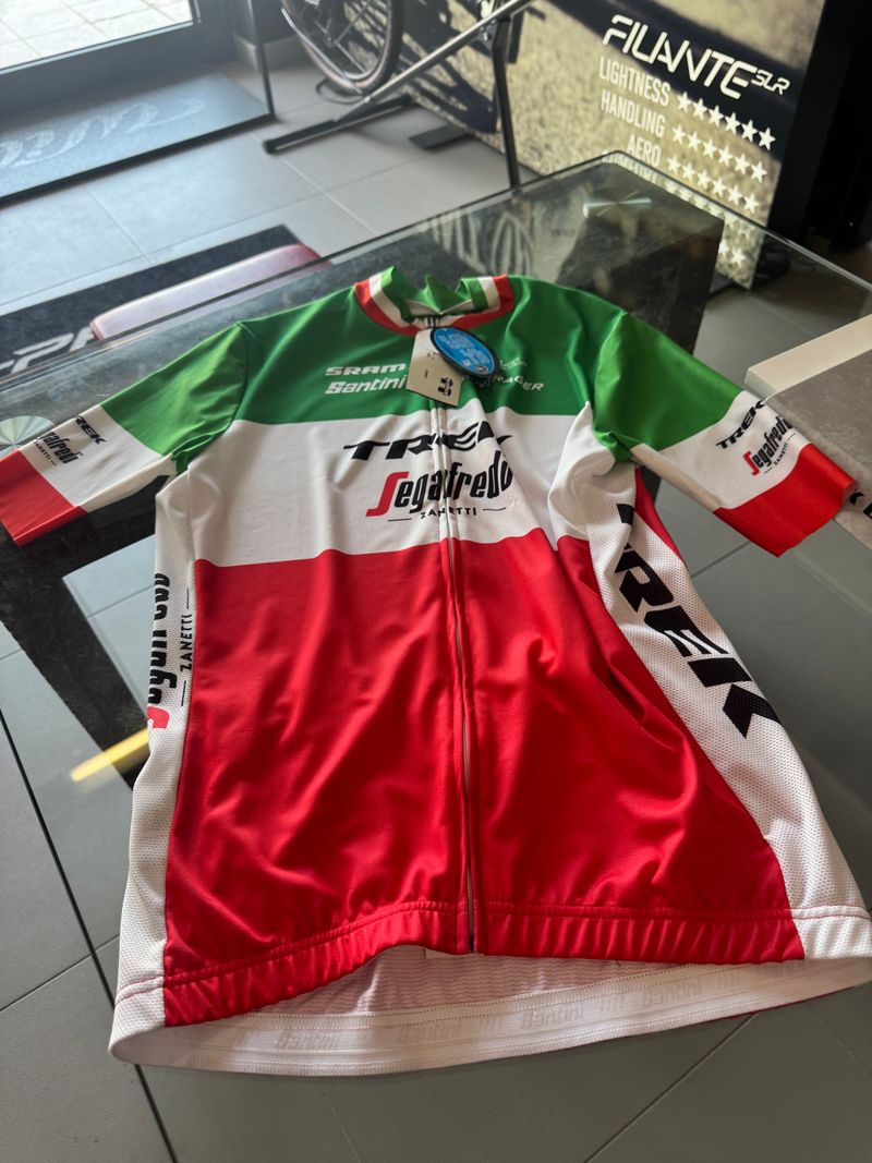 Używany Santini Trek Campione d'Italia Cycling Jersey Cycling Clothing