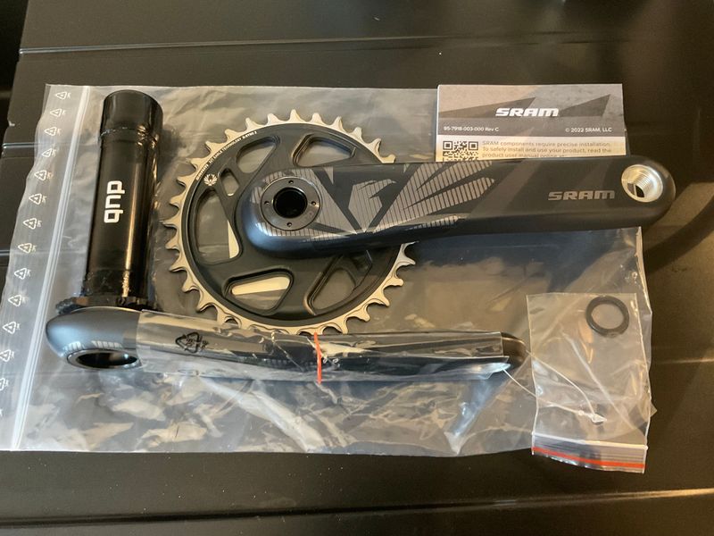 Used Sram X1 Carbon Eagle DUB Drivetrain & Pedals