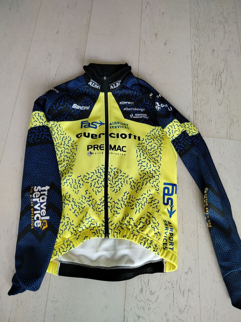 Guerciotti Official Softshell Winter Cycling Jacket 2024 Cycling Clothing d'occasion