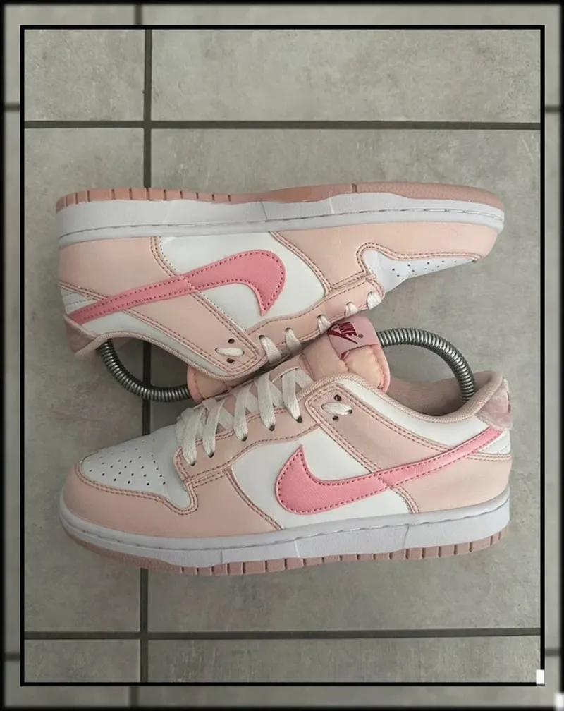 Used Orange Dunk Low Pearl Running Shoes