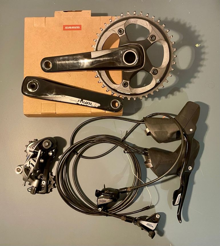 Sram Rival 1 DoubleTap Exact Actuation Groupset bike usato — immagine 1 di 8