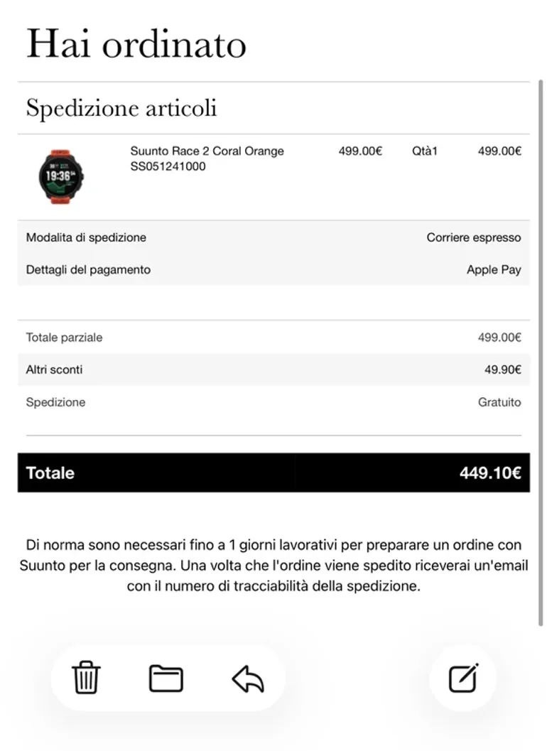 Used Orange Suunto Race 2 2025 bike — image 8 of 9