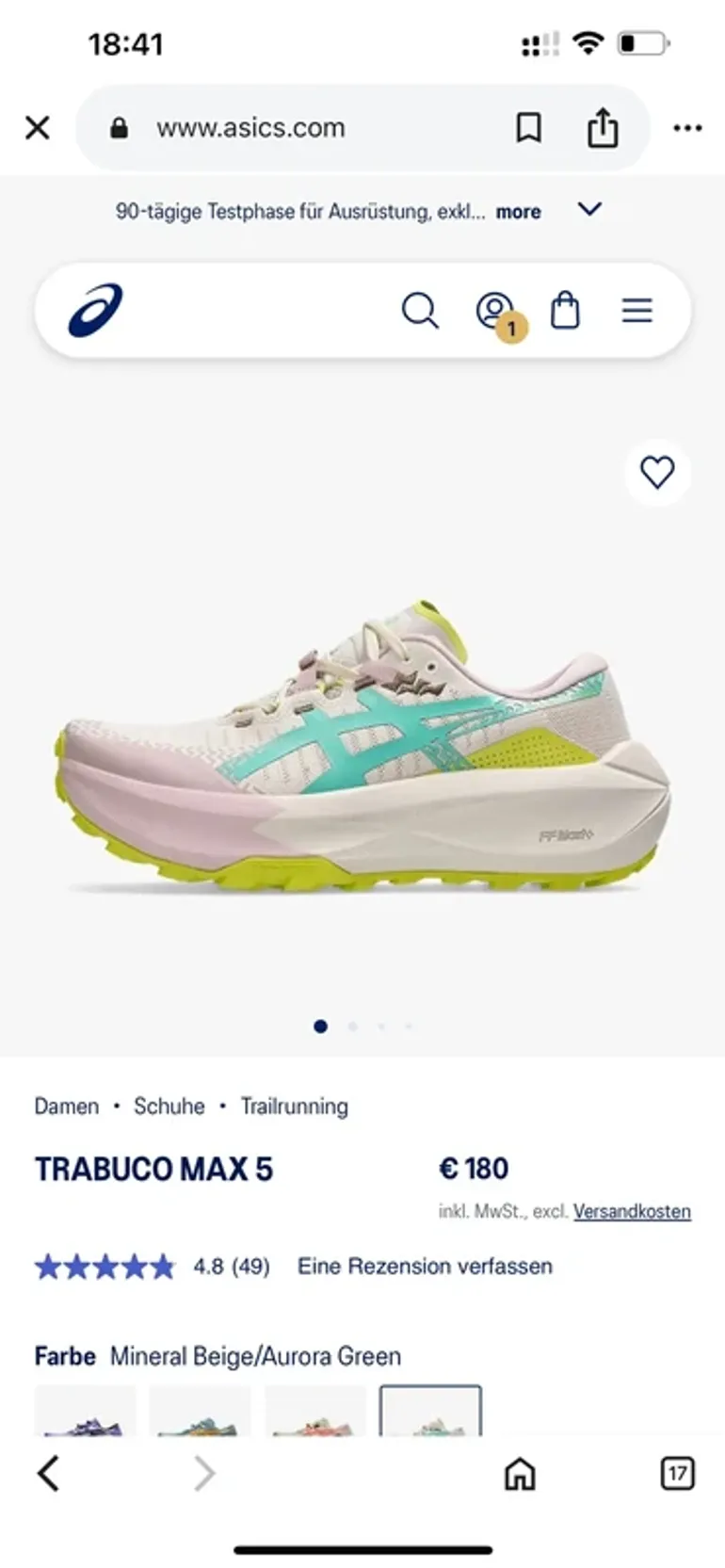 Używany Asics Trabuco Max 5 bike — zdjęcie 10 z 14