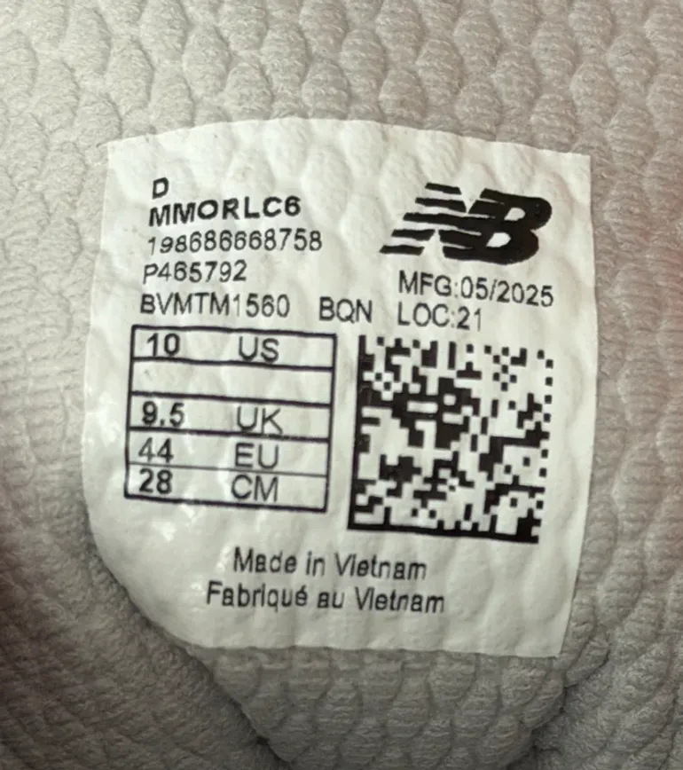 New Balance Fresh Foam X MORE V6 bike d'occasion — image 3 sur 3