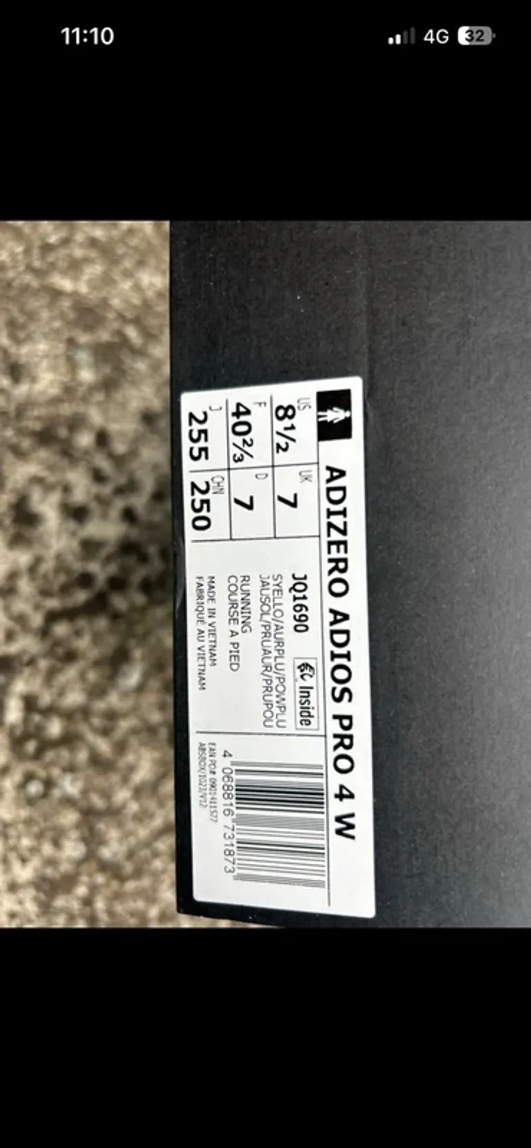 Used Adidas Adios pro 4 bike — image 5 of 5