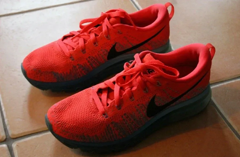 Tweedehands Orange Flyknit Air Max 2014 Running Shoes