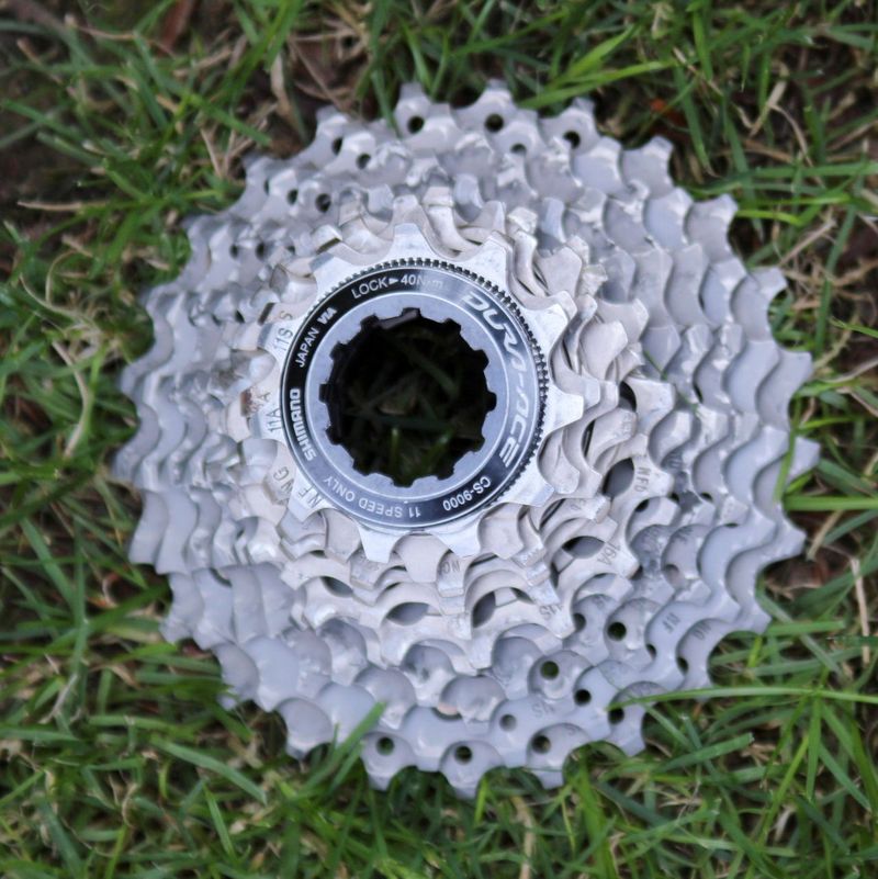 Used Shimano Dura Ace CS-9000 Cassette Drivetrain & Pedals