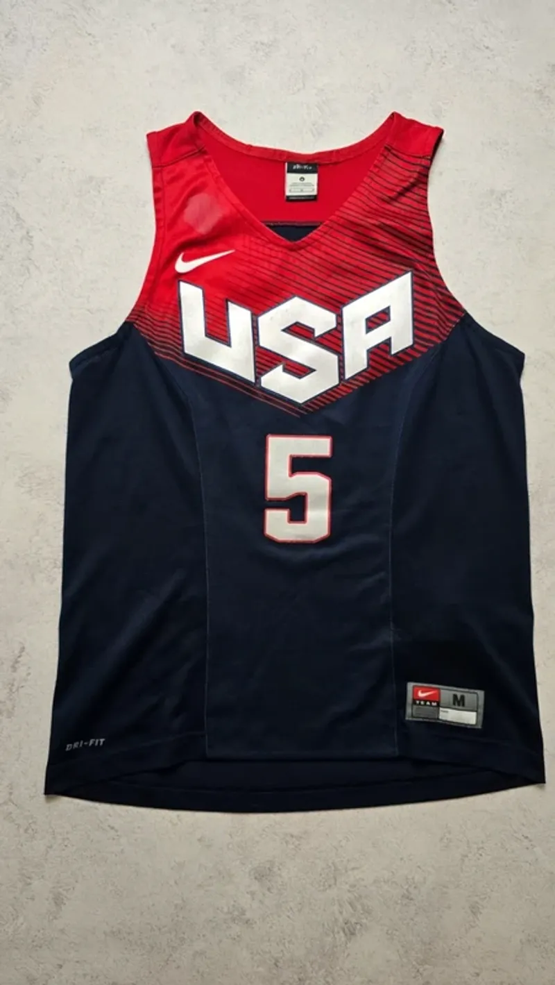 Used Fit Kevin Durant 5 Team USA Jersey 2014 Ballsport Clothing