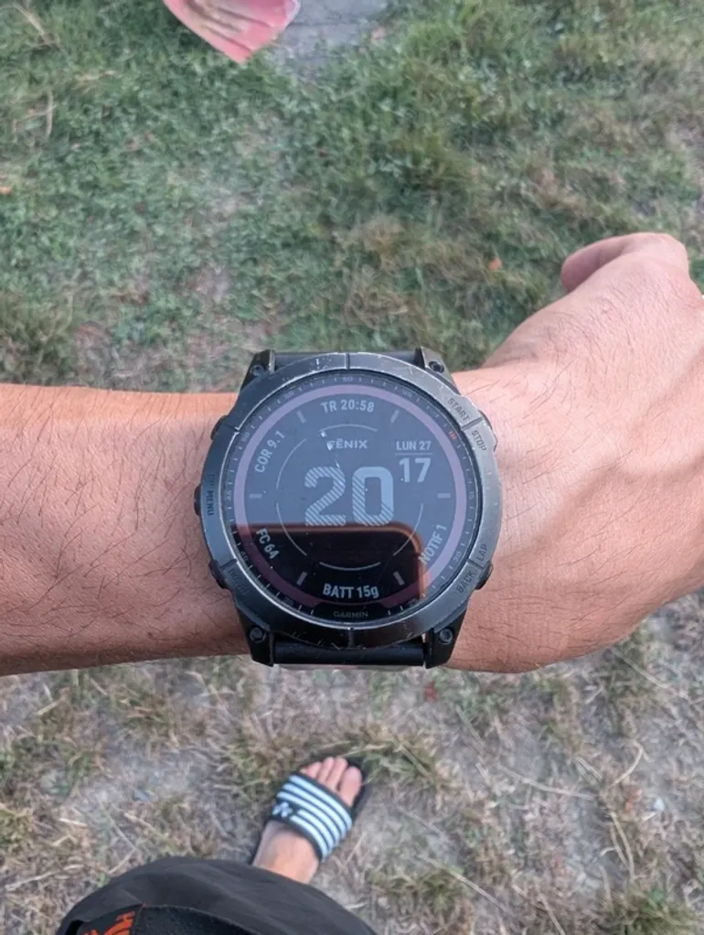 Garmin fenix 7x sapphire solar bike usato — immagine 2 di 3
