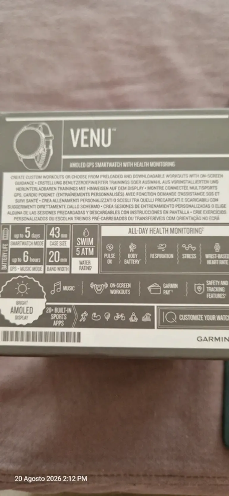 Used Garmin Venu bike — image 11 of 11