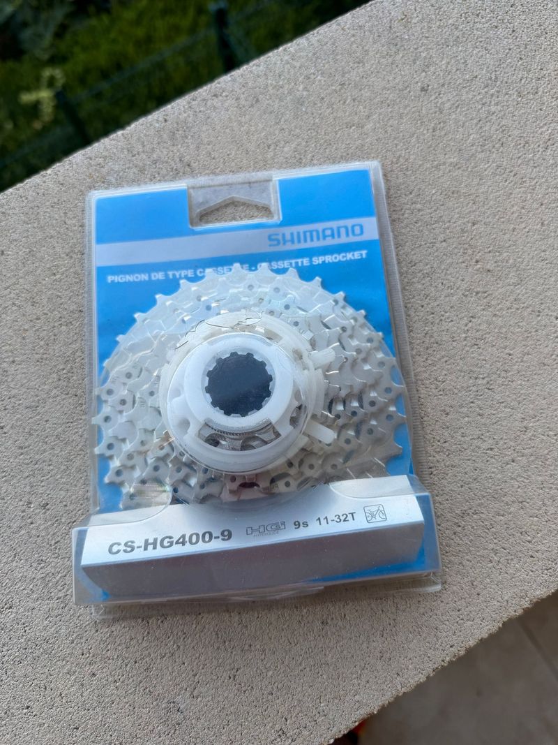 Used Shimano 9s 11/32 Drivetrain & Pedals
