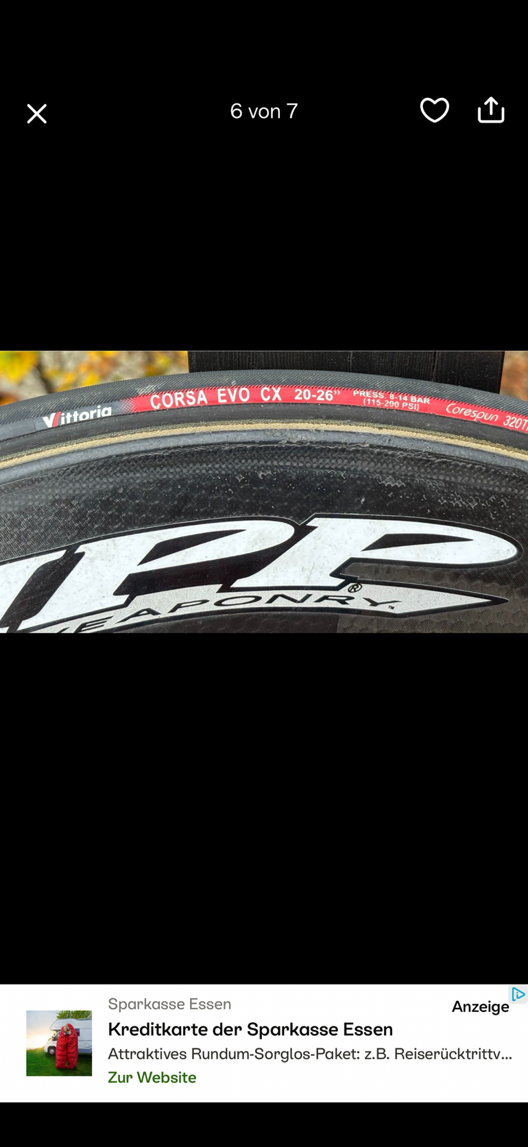Gebrauchtes Zipp Disc Scheibenrad 1998 bike — Bild 6 von 8