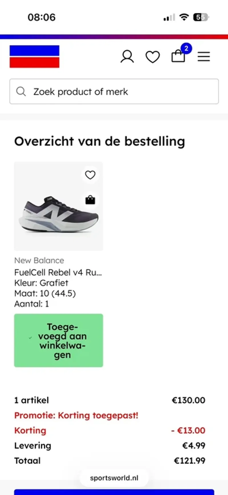 Used New Balance Fuelcell Rebel v4 Running Shoes
