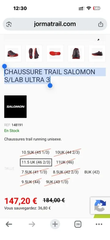 Tweedehands Salomon S/LAB Ultra 3 bike — afbeelding 2 van 9