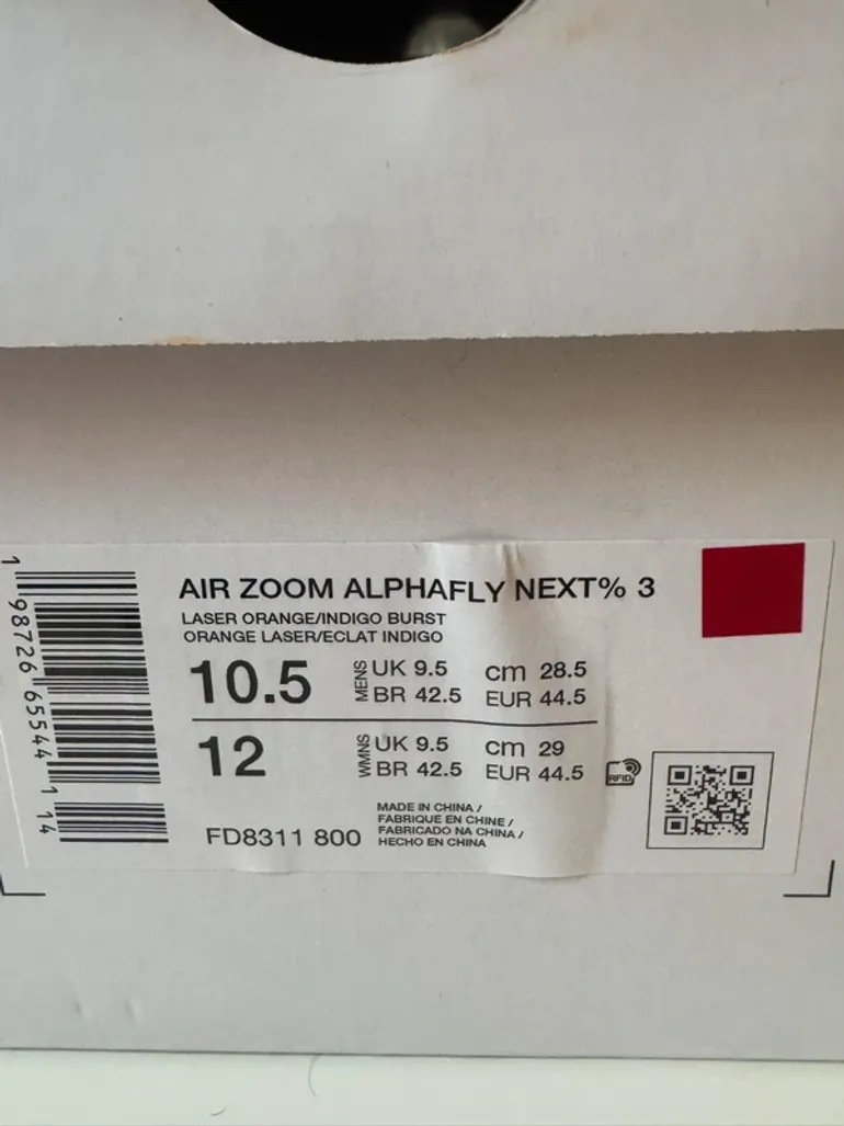 Used Orange AIR Zoom Alphafly bike — image 5 of 5