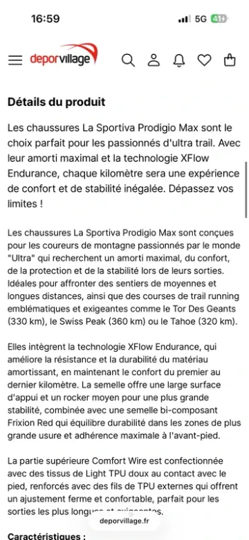 Tweedehands La Sportiva Prodigio Max bike — afbeelding 7 van 9