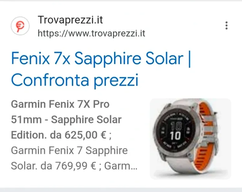 Used Garmin Fenix 7X Sapphire Solar bike — image 5 of 5