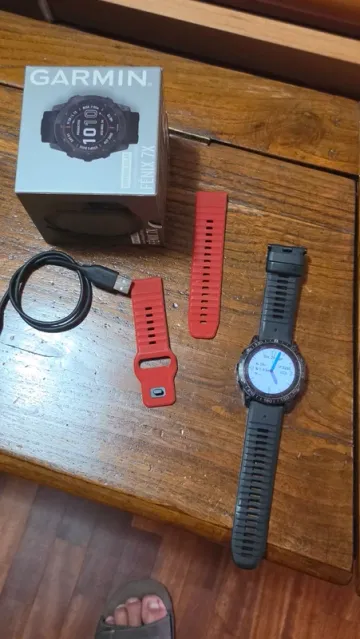 Used Garmin Fenix 7X Sapphire Solar bike — image 4 of 5