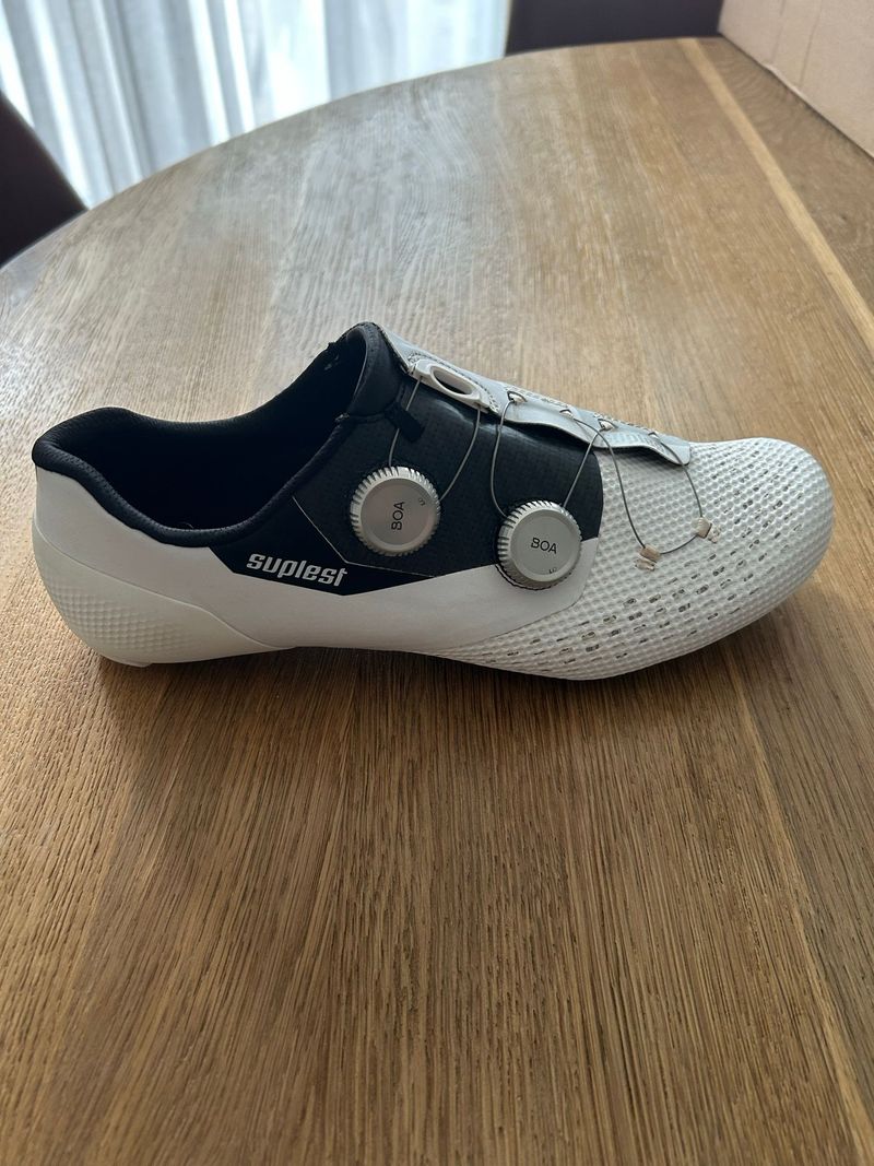 Suplest Road EDGE+ 2.0 PRO Cancellara - white/black 2026 Cycling Shoes usato
