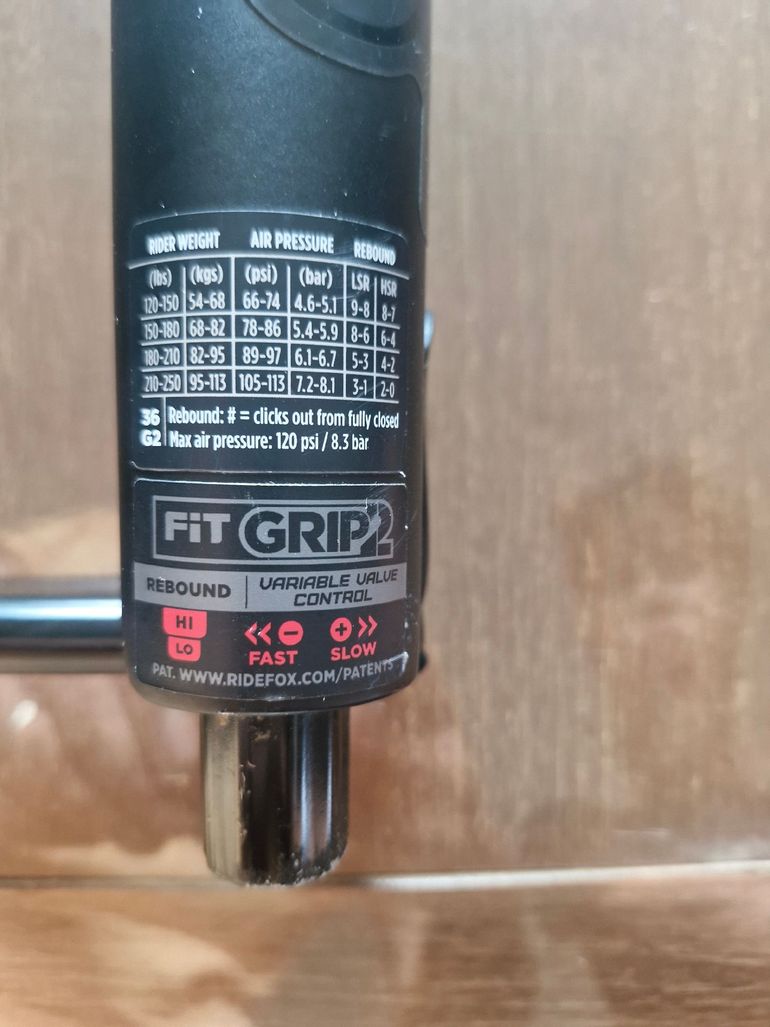 Used Fox 36 Elite Performance Fork 2024 bike — image 8 of 10