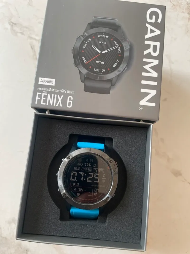 Used Garmin Fenix 6 Pro Sapphire Electronics