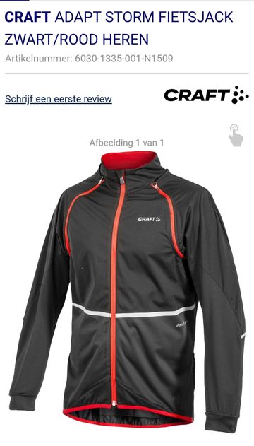 Tweedehands Craft Sportswear Adapt Storm Jacket 2024 bike — afbeelding 16 van 19