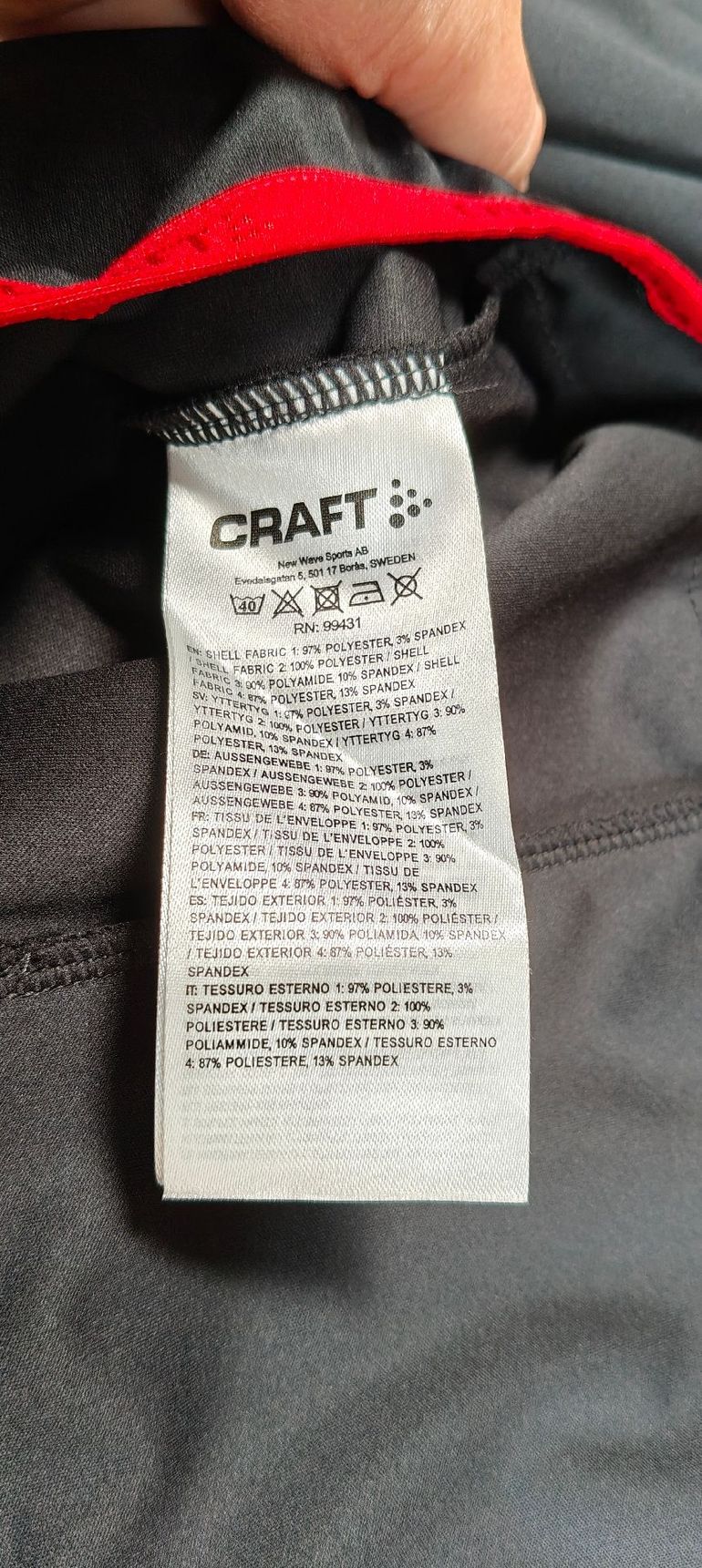 Tweedehands Craft Sportswear Adapt Storm Jacket 2024 bike — afbeelding 15 van 19