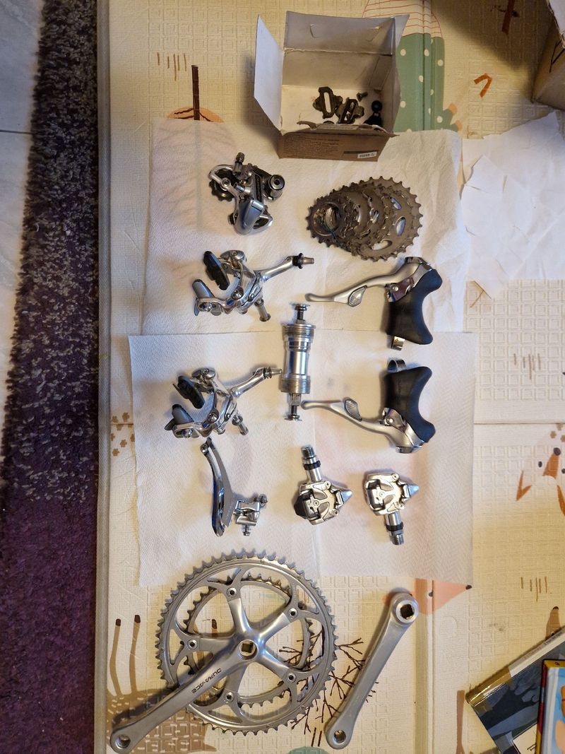 Used Shimano Dura Ace 8 velocità Groupset 1997 Groupset