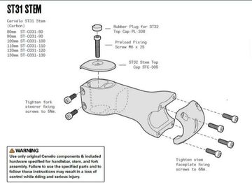 Cervelo ST31 Carbon Stem ST-A031 2024 bike usato — immagine 7 di 7