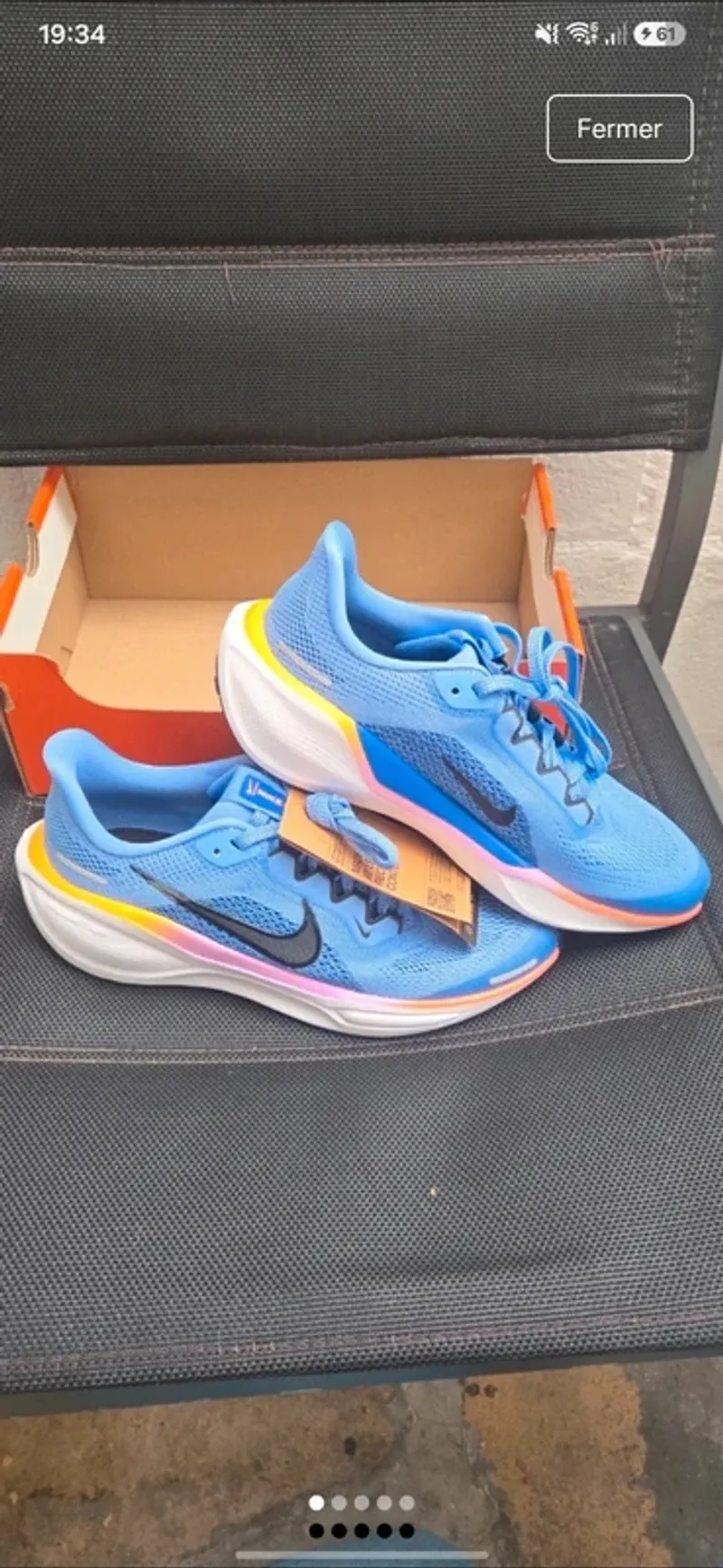 Orange Nike Air Zoom Running Shoes d'occasion