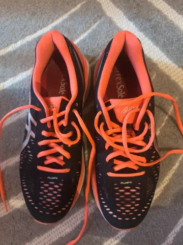 Gebrauchtes Orange ASICS Laufschuhe bike — Bild 3 von 6