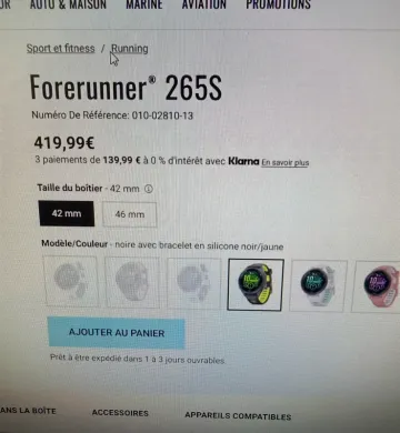 Used Garmin Forerunner 265S bike — image 2 of 12
