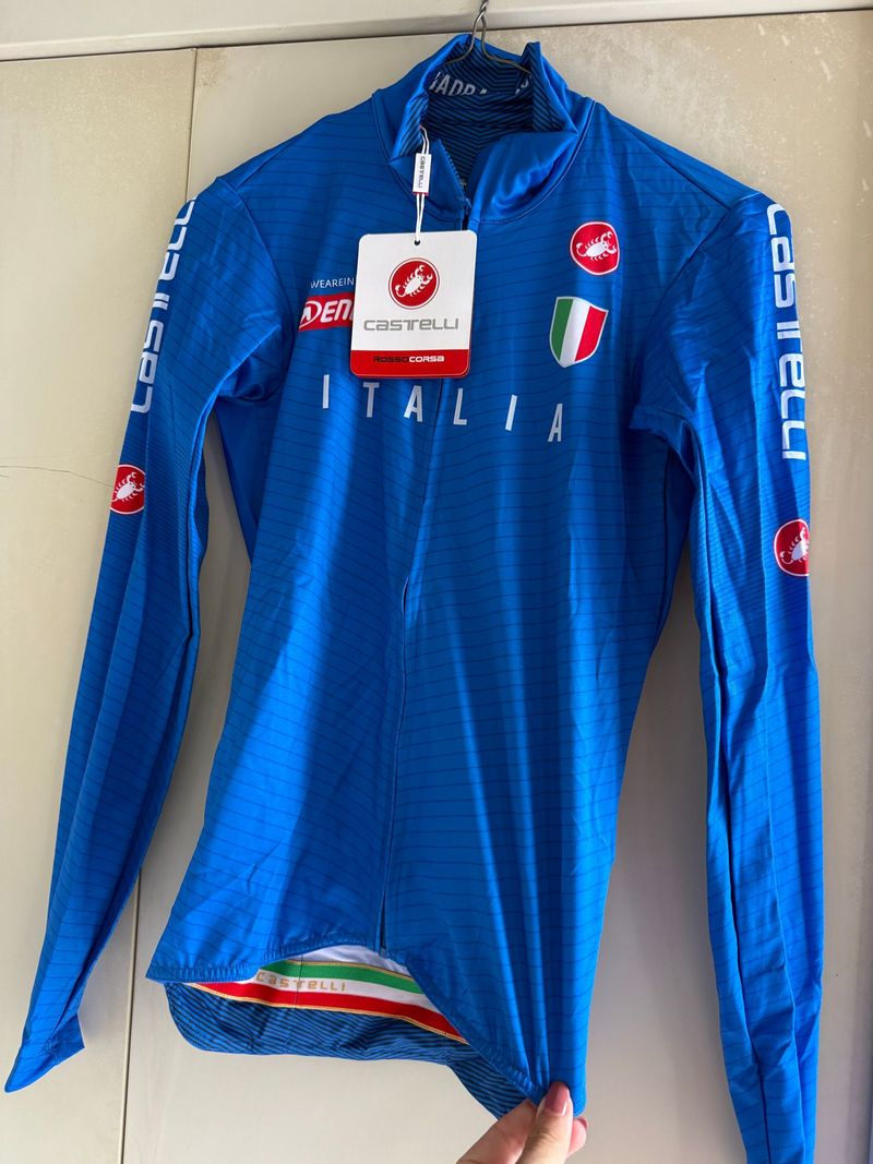 Used Castelli Italia Long Sleeve Jersey mid weight Cycling Clothing