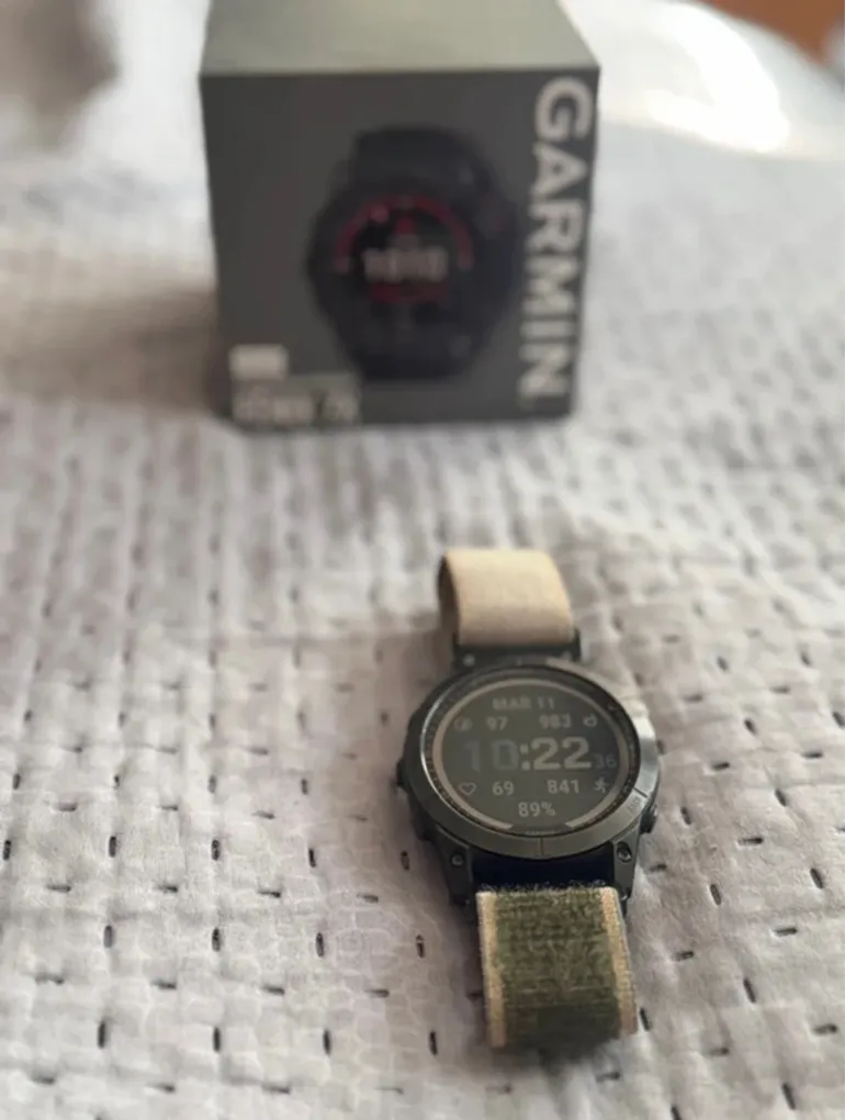 Used Garmin Fenix 7X Solar bike — image 2 of 8
