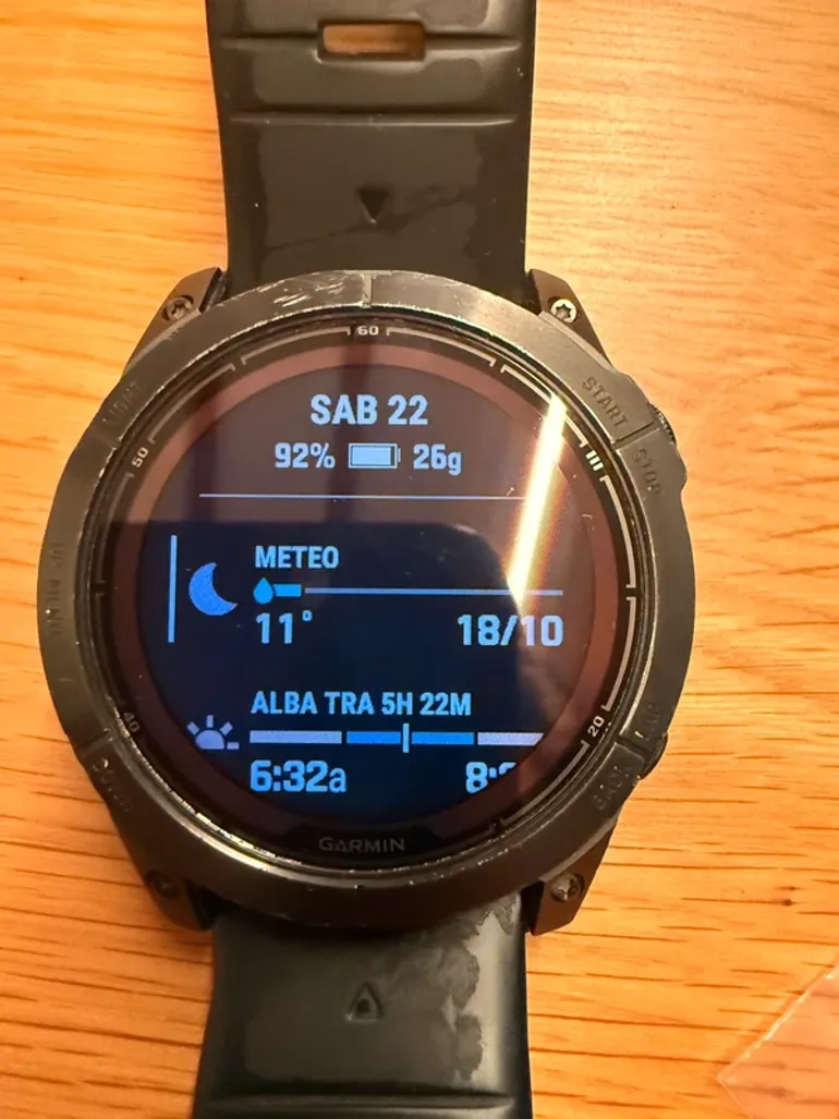 Used Garmin Fenix 7X Pro Sapphire Solar bike — image 2 of 7