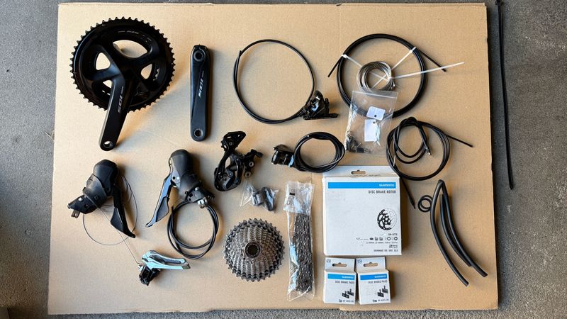 Używany Shimano 105 R7000 GS Groupset 2023 Groupset