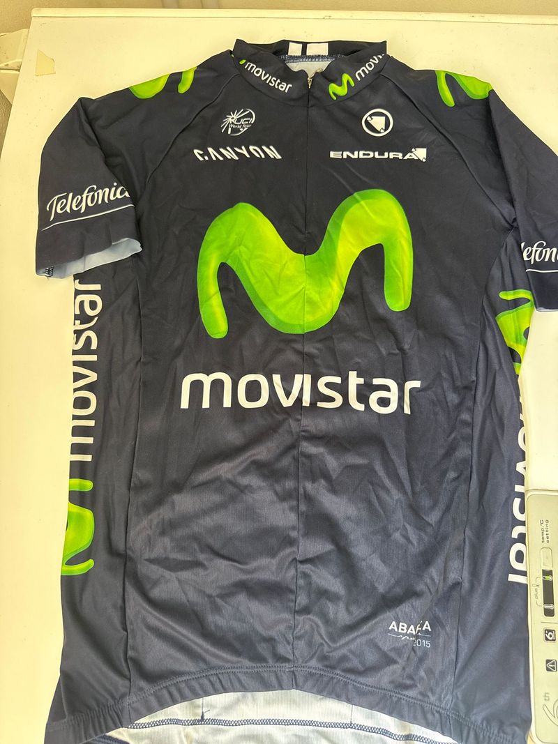 Used Endura Movistar Jersey Cycling Clothing