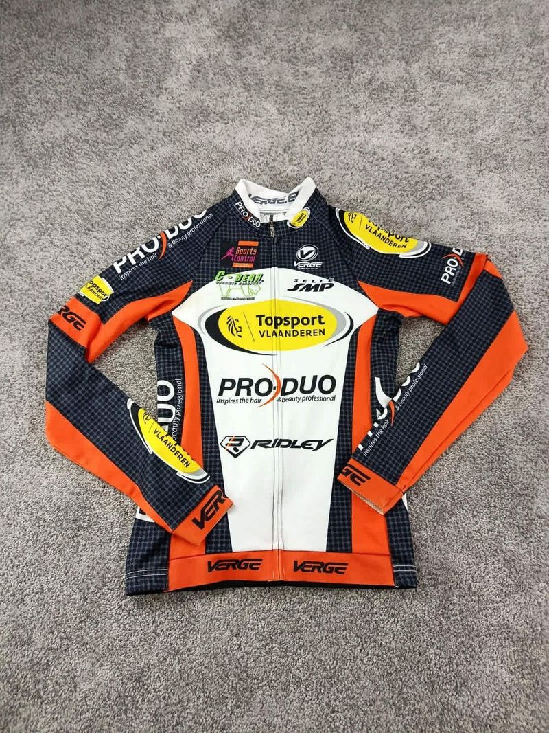 Używany verge maillot velo femme taille s -35 7801 cyclisme route respirant manches longues Cycling Clothing