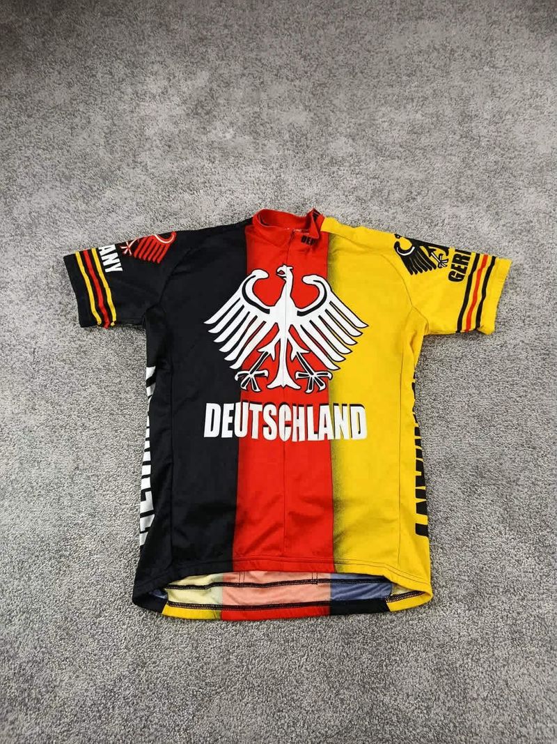 Used World Jerseys maillot velo homme taille l -36 7922 cyclisme route respirant Allemagne Cycling Clothing